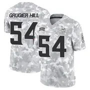 Minnesota Vikings Youth Kamu Grugier-Hill Limited 2024 Salute to Service Jersey - Arctic Camo