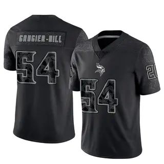 Minnesota Vikings Youth Kamu Grugier-Hill Limited Reflective Jersey - Black